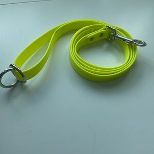 Yellow Waterproof Dog Leash & Collar Set